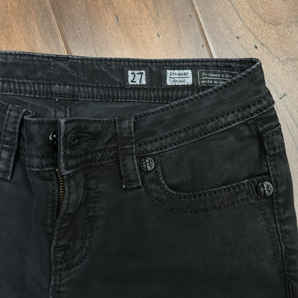 Miss Me Black Embellished Skinny Jeans - Picture 3 of 3